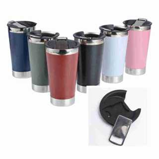 Kit 5-10 Copos Térmicos 473ml - Cada Copo Com Tampa e Abridor em Oferta na Shopee