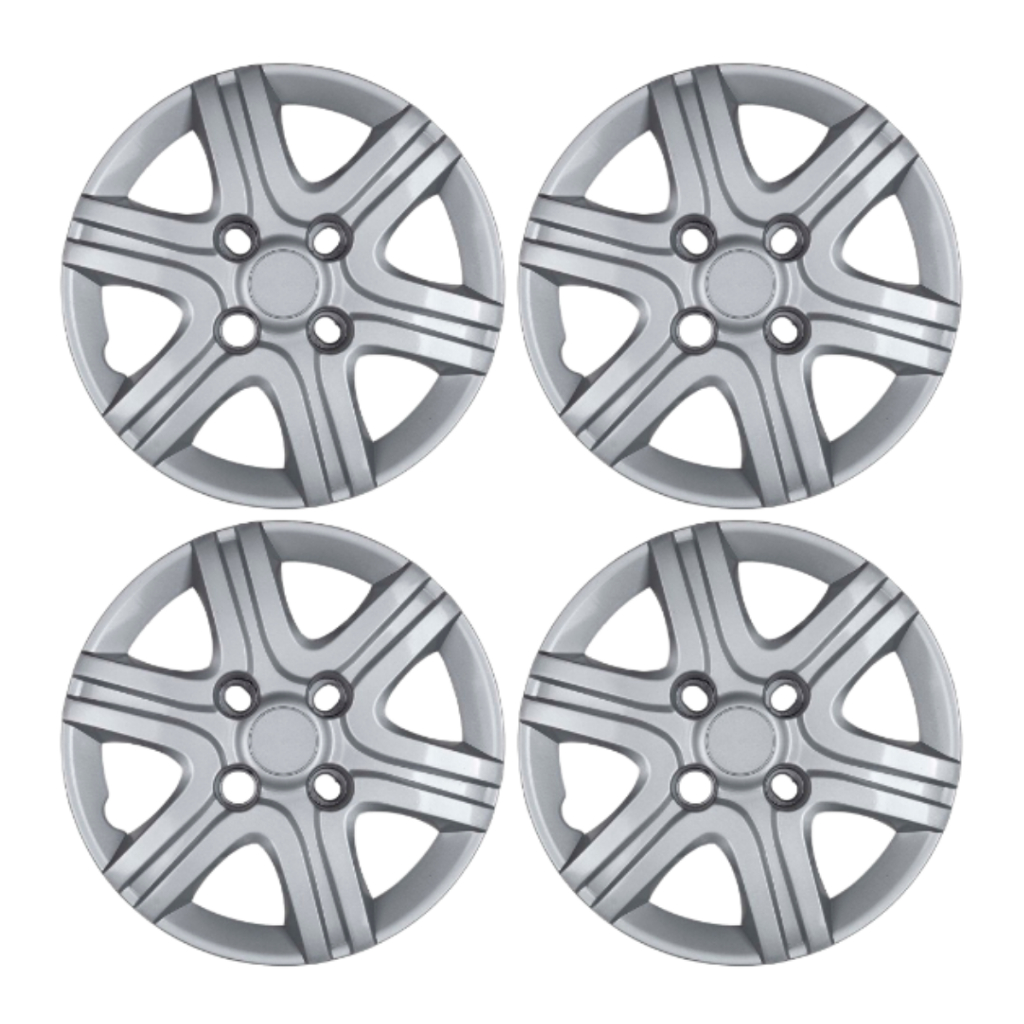 Jogo 4 Calota Aro 13 Fiat Palio Fire 2010 2011 2012 2013 Antiperda Cubo Baixo Prata em Oferta na Shopee