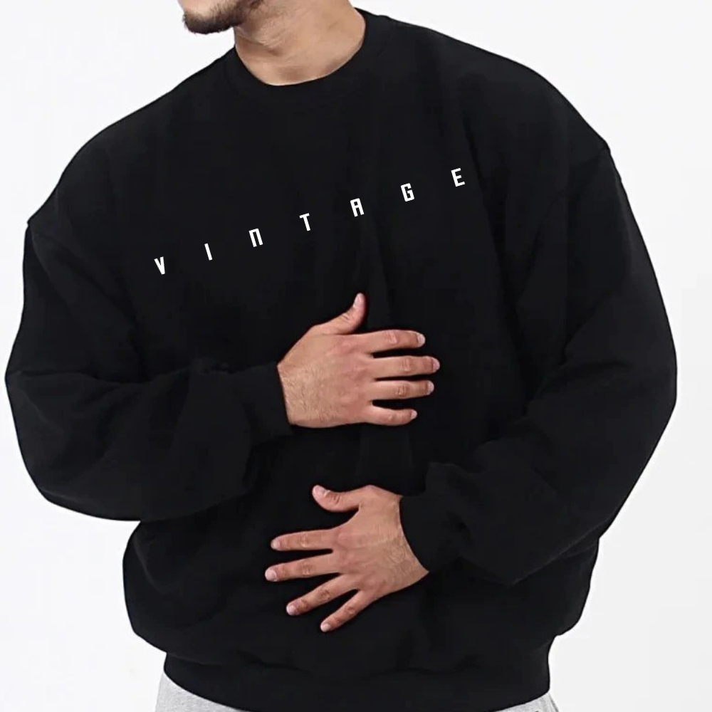 Sueter Moletom Masculino Vintage Sem Bolsos Plus Size e Outros Tamanhos em Oferta na Shopee