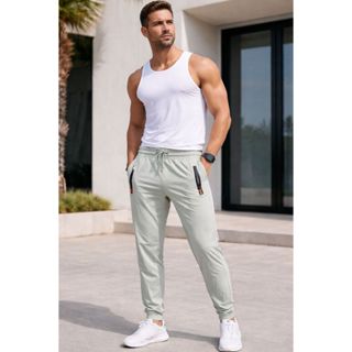 Calça Masculina Jogger Dry Fit  Esportiva Tecido Elástico, Macio E De Secagem Rápida Fresco e respirável Para Academia em Oferta na Shopee