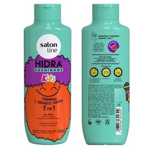 Kit SalonLine Hidra Cachinhos Kids - Shampoo+Cond 300mL