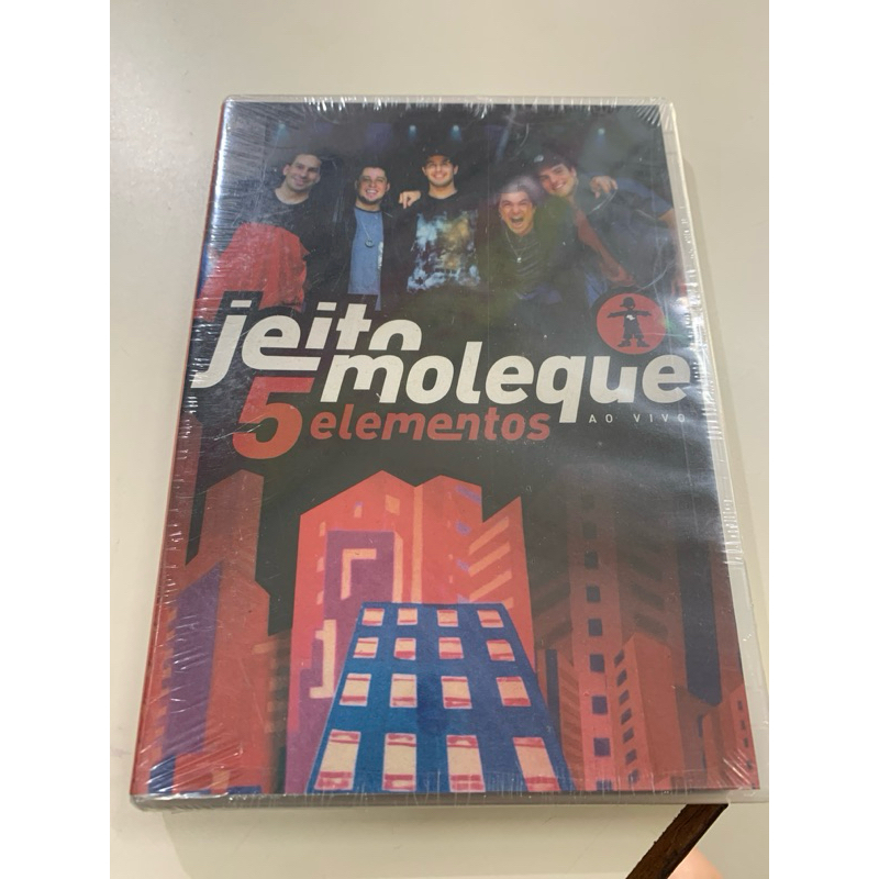 DVD - Show Jeito Moleque, 5 elementos, ao vivo.