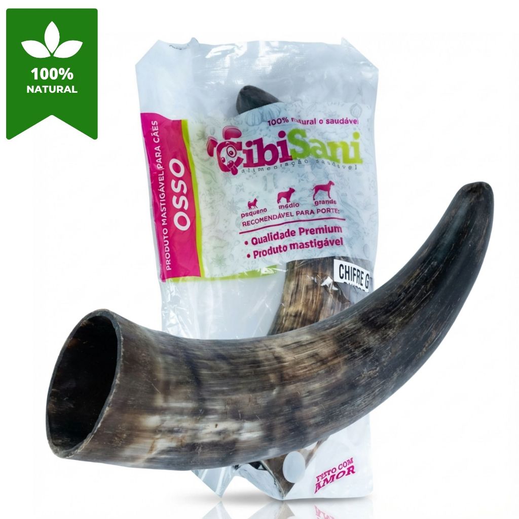 Chifre Bovino G 1und100% natural cães anti stress durável reduz comportamento destrutivo recheável ajuda mal hálito