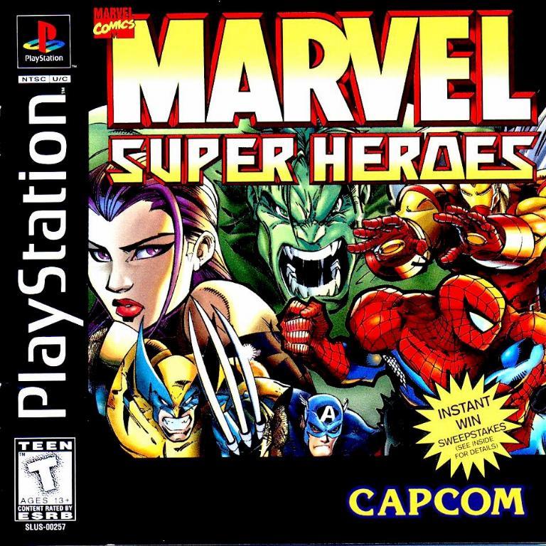 jogo marvel super heroes ps1 - playstation 1