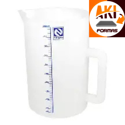 JARRA GRADUADA DE PLÁSTICO(PP)COM ALÇA - 1000 ML COM NOTA FISCAL