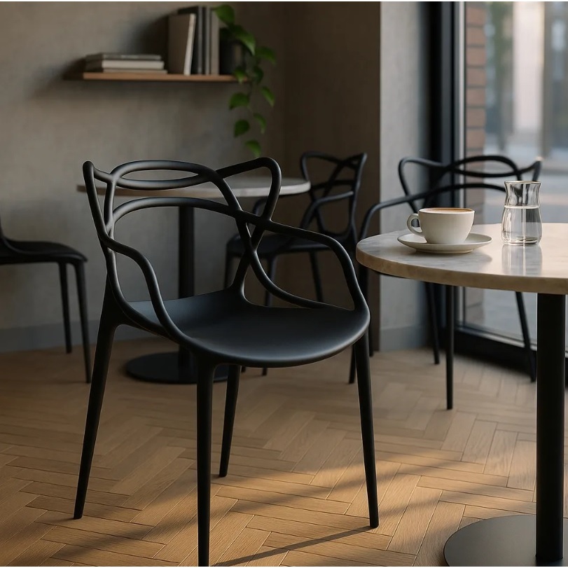 Cadeira Preta Allegra Para Cozinha/Mesa/Jantar/Varanda em Oferta na Shopee