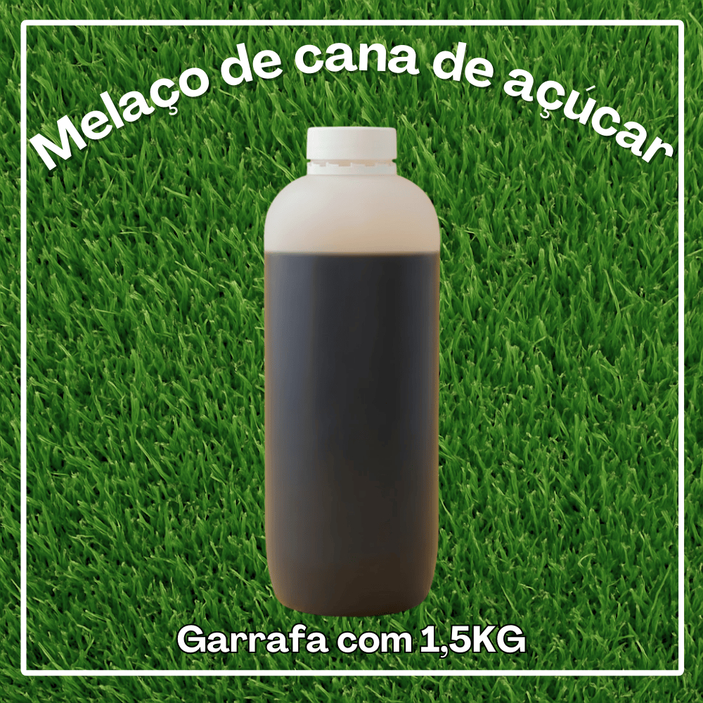Garrafa Melaço De Cana 1,5kg Puro: Fertilizante, Gado, Cavalos e Cultivo Indoor Grow