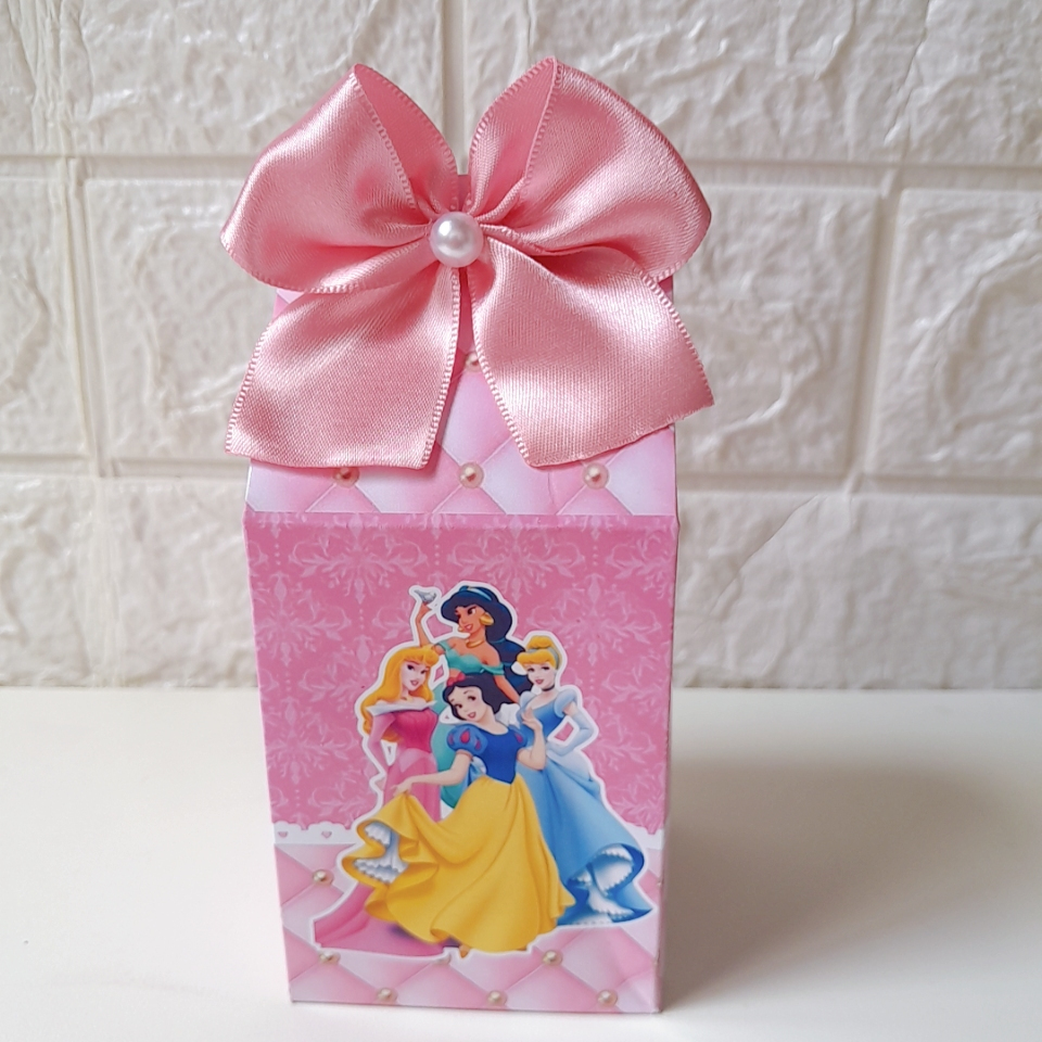 Kit CCaixas Milk Personalizadas Princesas  Pegue e Monte Lembrancinha Festa Infantil Caixinha Mimo