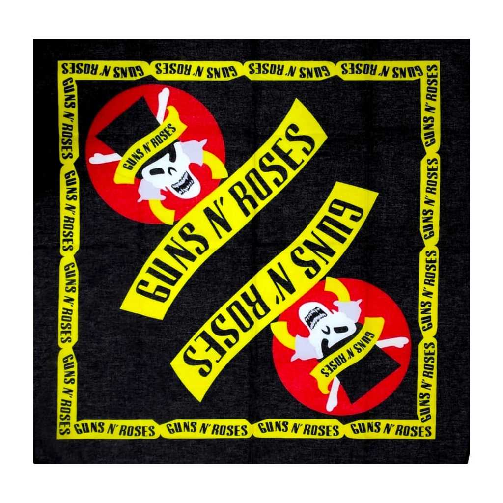 Bandana Lenço Guns N' Roses De Banda Rock Importada em Oferta na Shopee