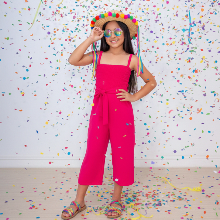 Macaquinho Verão Soltinho Infantil Menina de 4 a 10 anos Liso em Crepe Duna em Oferta na Shopee