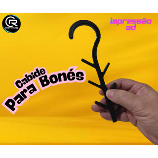 Cabide Organizador de Bonés 6 Lugares Vertical Compacto para Guarda-Roupa Impressão 3D