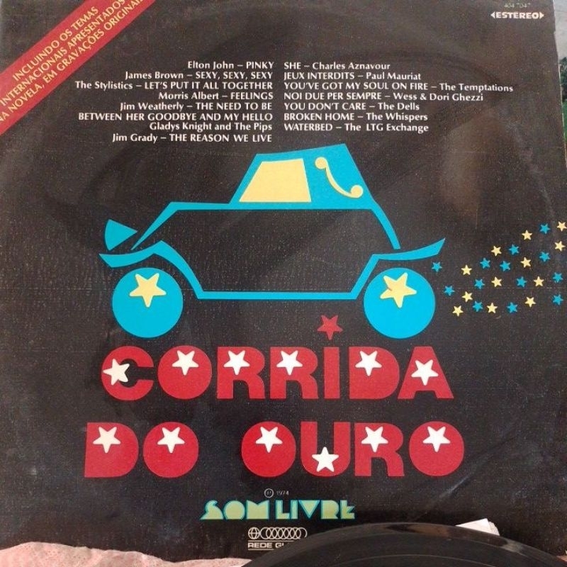 LP NOVELA CORRIDA DO OURO 1974