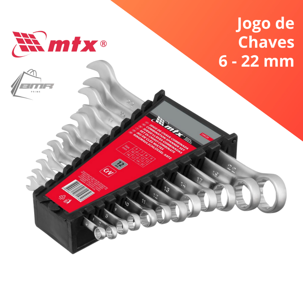 Jogo De Chave Combinada Fosco 6 a 22 Mm 12 Peças MTX Cromo Vanádio Alta Durabilidade Resistente em Oferta na Shopee