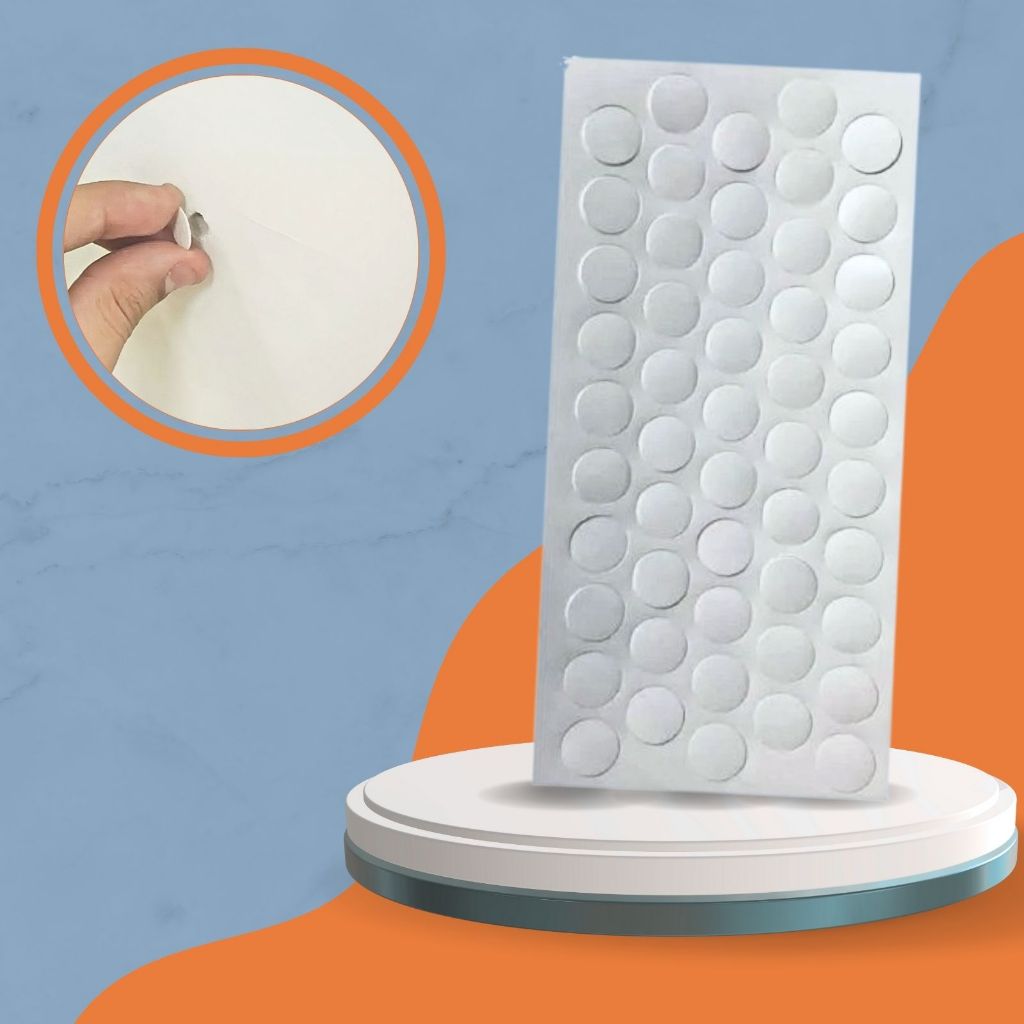 Kit 02 Cartelas Tapa Furo Tx Branco 13mm 100 Adesivos Móveis em Oferta na Shopee