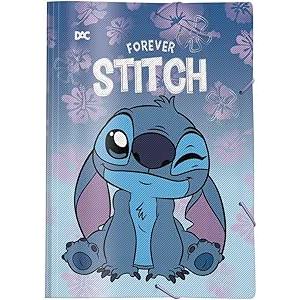 Pasta  Stitch Aba Elástica Dac / Material Escolar / Papelaria em Oferta na Shopee