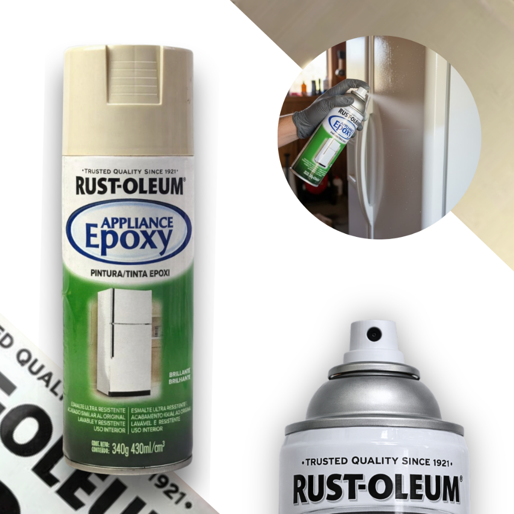 Spray Para Eletrodomésticos Epoxy Amêndoa Brilhante Rust Oleum