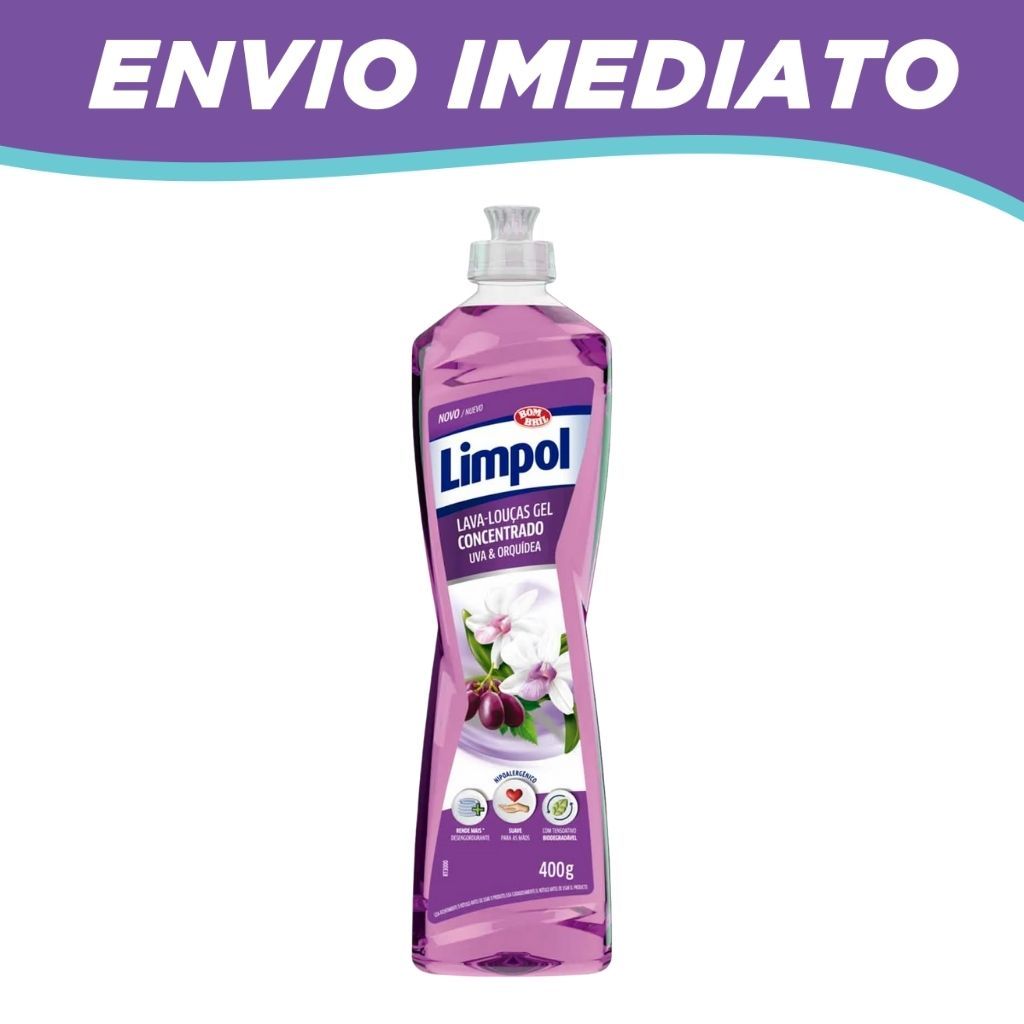 Detergente Limpol Gel 400g - Lavanda