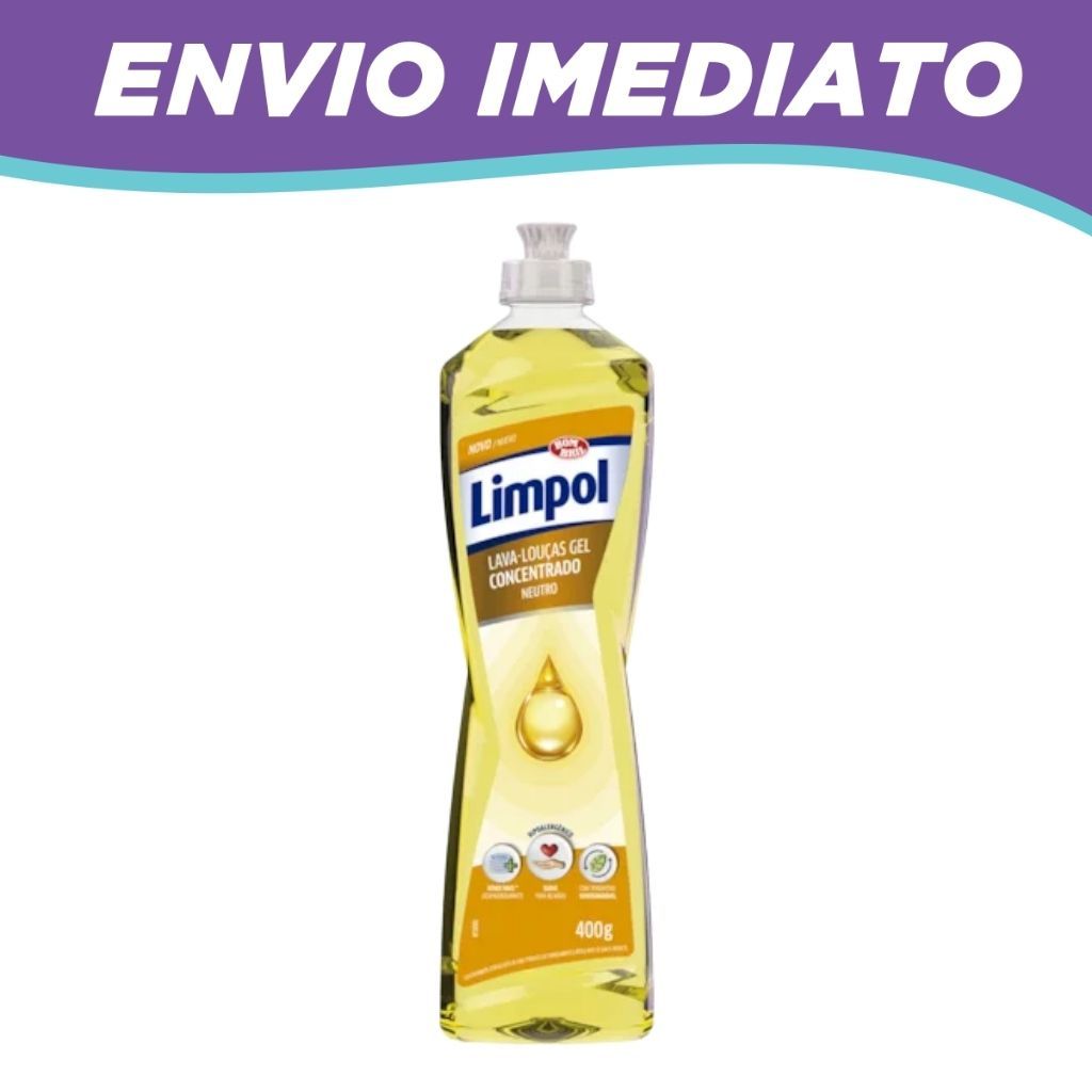 Detergente Limpol Gel 400g - Neutro