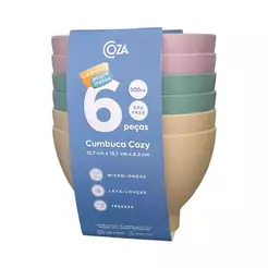Kit Cumbuca Coza Cozy 500ml Cores Sortidas 6 Peças Brinox - 99428/3929