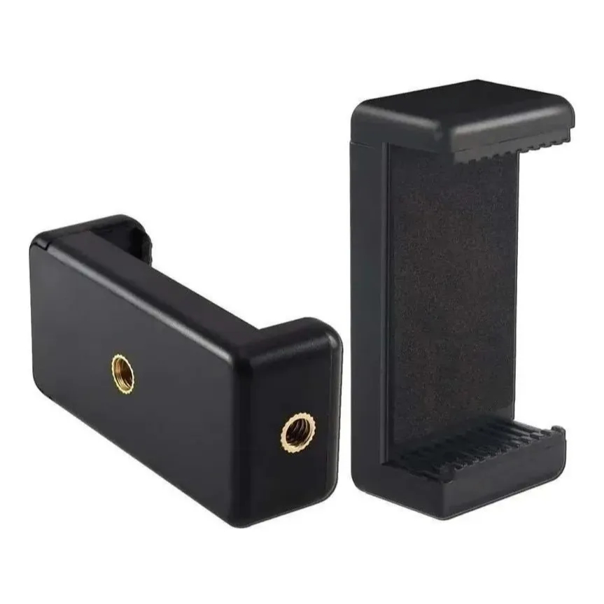 Suporte clip para celular com rosca 1/4 tripe universal