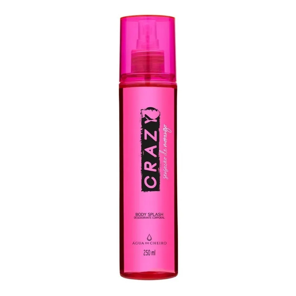 Body Splash Crazy Morango Água De Cheiro 250ml Original em Oferta na Shopee