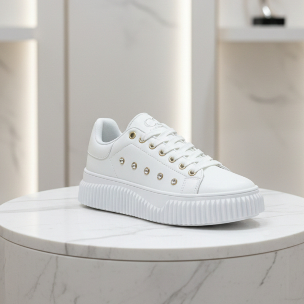 Tênis Feminino Casual Branco Tênis Feminino De Luxo Macio Leve Estiloso Confortável