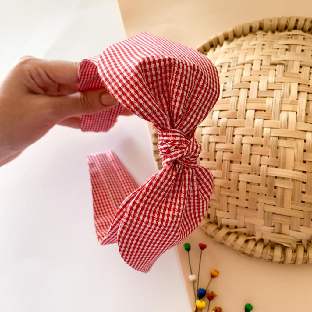 Tiara Feminina de Tecido Laço Macio Não Aperta Infantil Menina