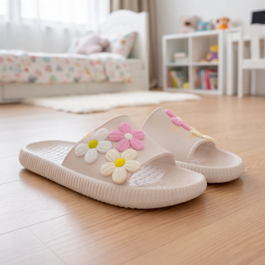 Chinelo Infantil Nuvem Jovem Slide Menina Florzinha Macio  Coloridas Confortável Leve em Oferta na Shopee