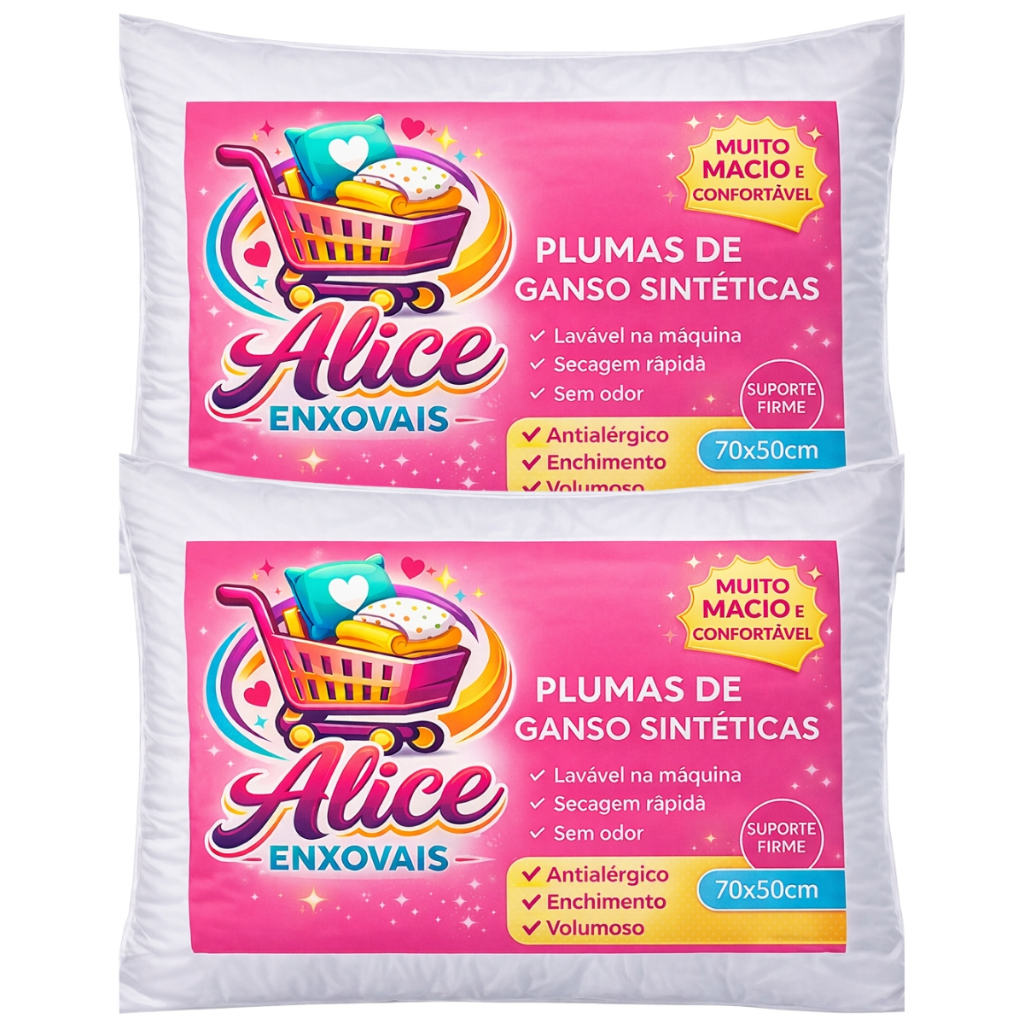 Kit 1,10 Travesseiros Aconchegante Penas e Plumas de Ganso Confortável Quentinho em Oferta na Shopee