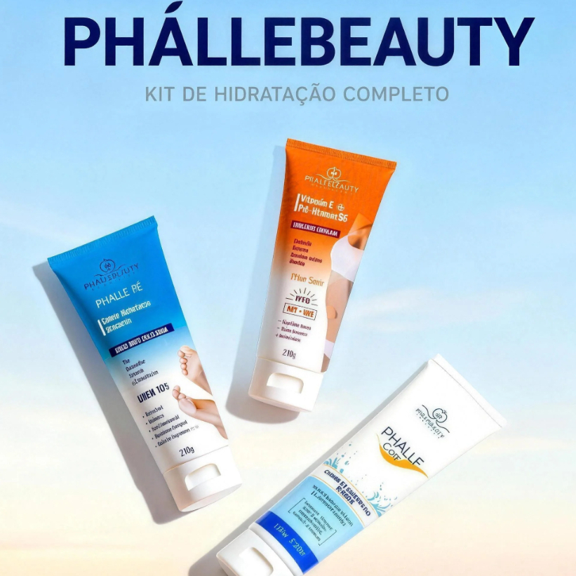 Cremes para os Pés + Hidratante Corporal PhálleBeauty em Oferta na Shopee