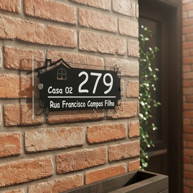 Numero De Casa Personalizado Numero Residencial Placa Casa