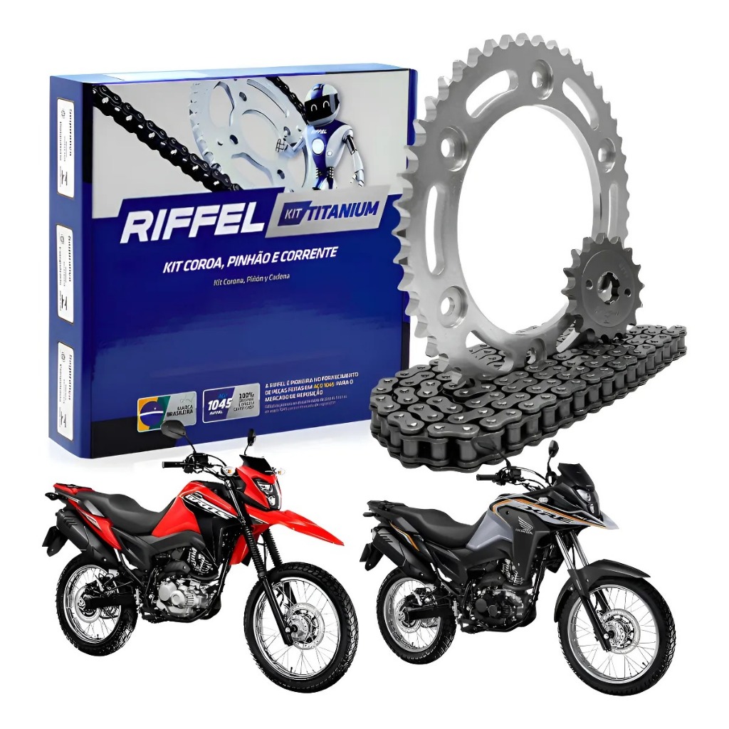 KIT RELAÇAO BROS 160 15-23/XRE 190 16-23 - RIFFEL