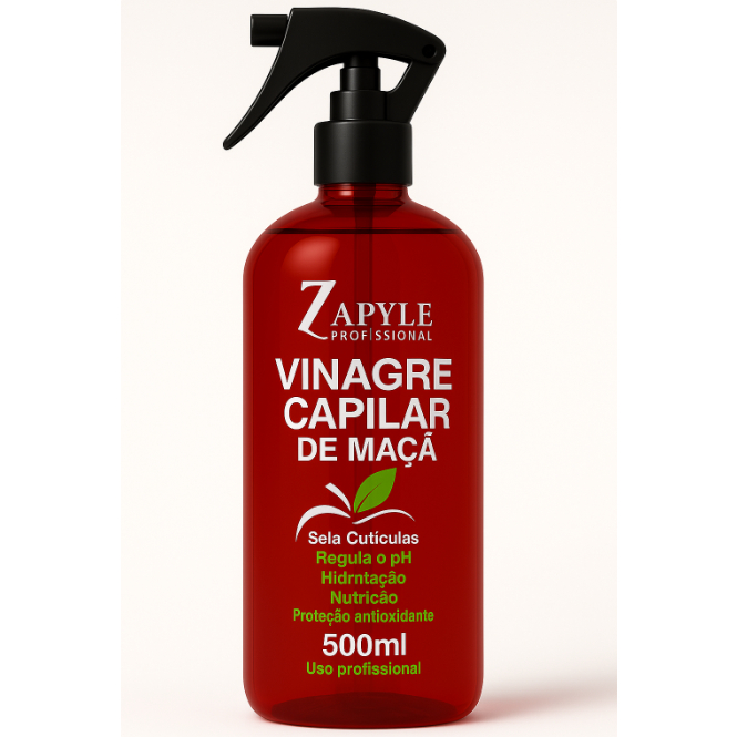 O Segredo do Brilho Natural: Vinagre de Maçã Capilar Zapyle 500ml em Oferta na Shopee