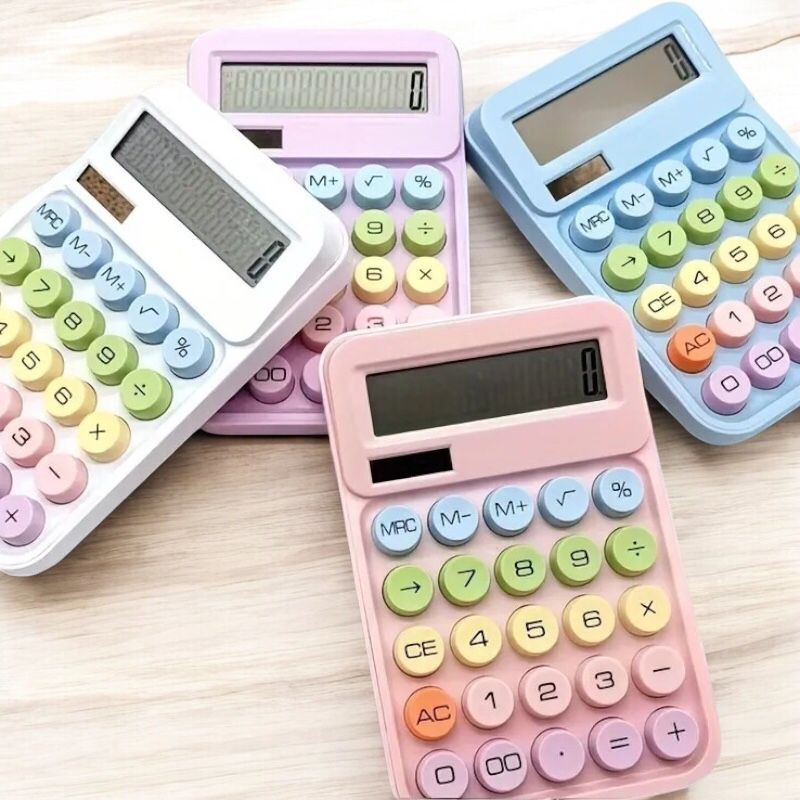 Calculadora 12 Dígitos Tokyo Colors | Sensor Solar | Display Grande Escola e Escritório 2026