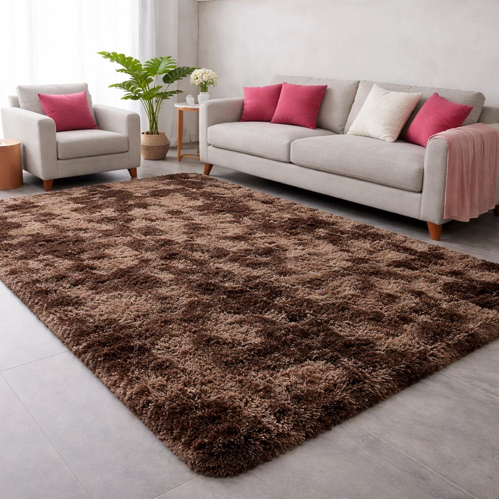 Tapete Grande 2,00×2,50 Peludo 4 Cm De Altura Shaggy Sala Quarto