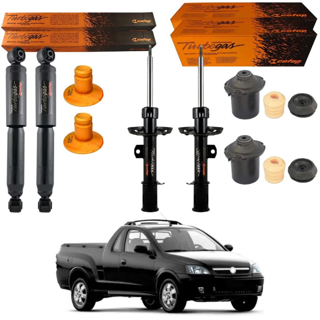 KIT 4 AMORTECEDOR MONTANA 2004 A 2010 ORIGINAL COFAP + KITS