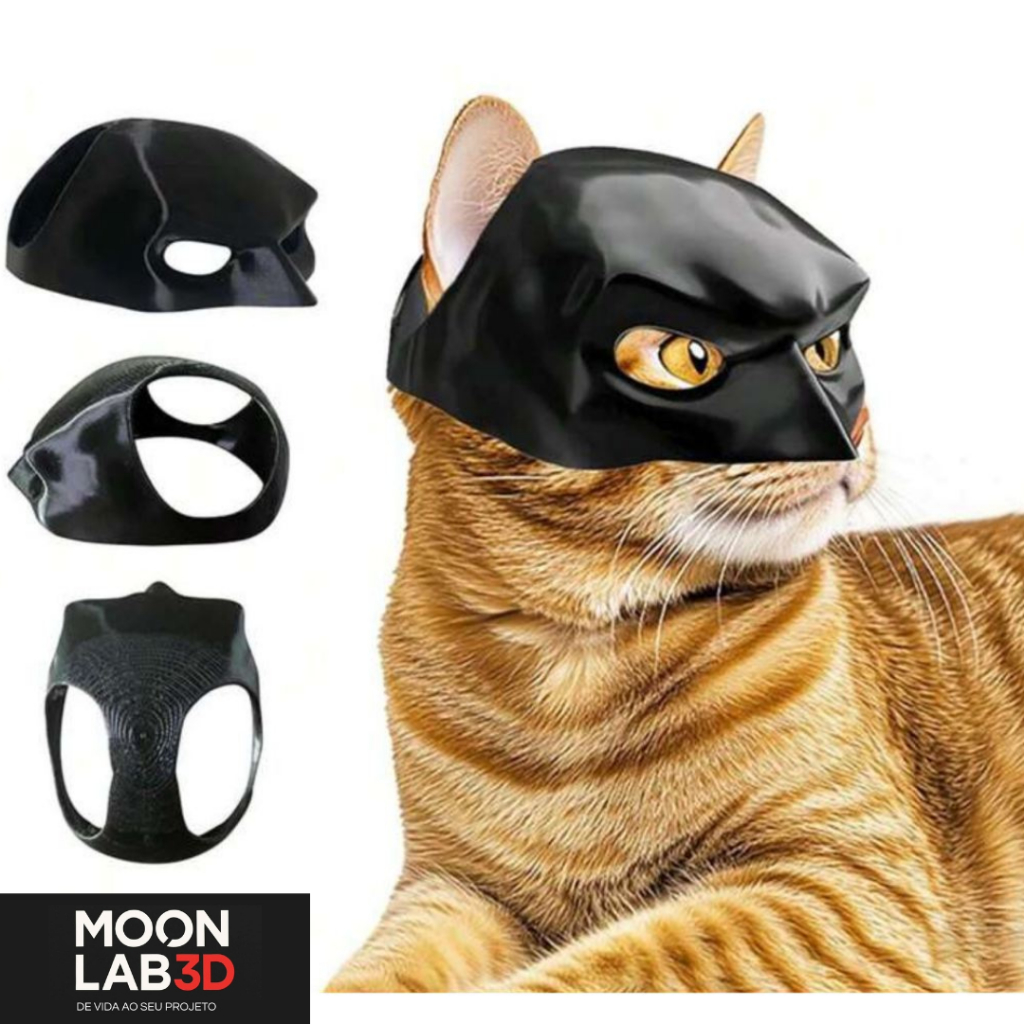 Batgato BATMAN OFICIAL - FASHION PET - TIK TOK VIRAL Máscara divertida para Animais/Pet