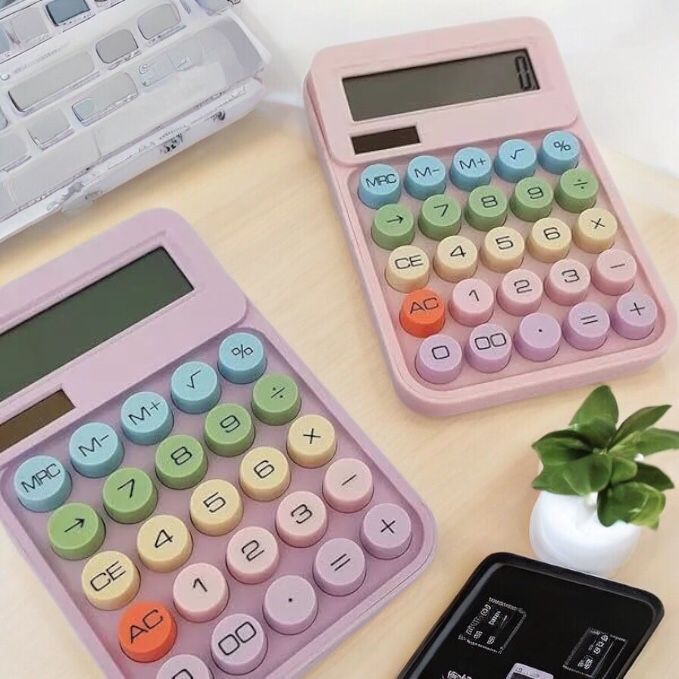 Calculadora 12 Dígitos Tokyo Colors | Sensor Solar | Display Grande 2026