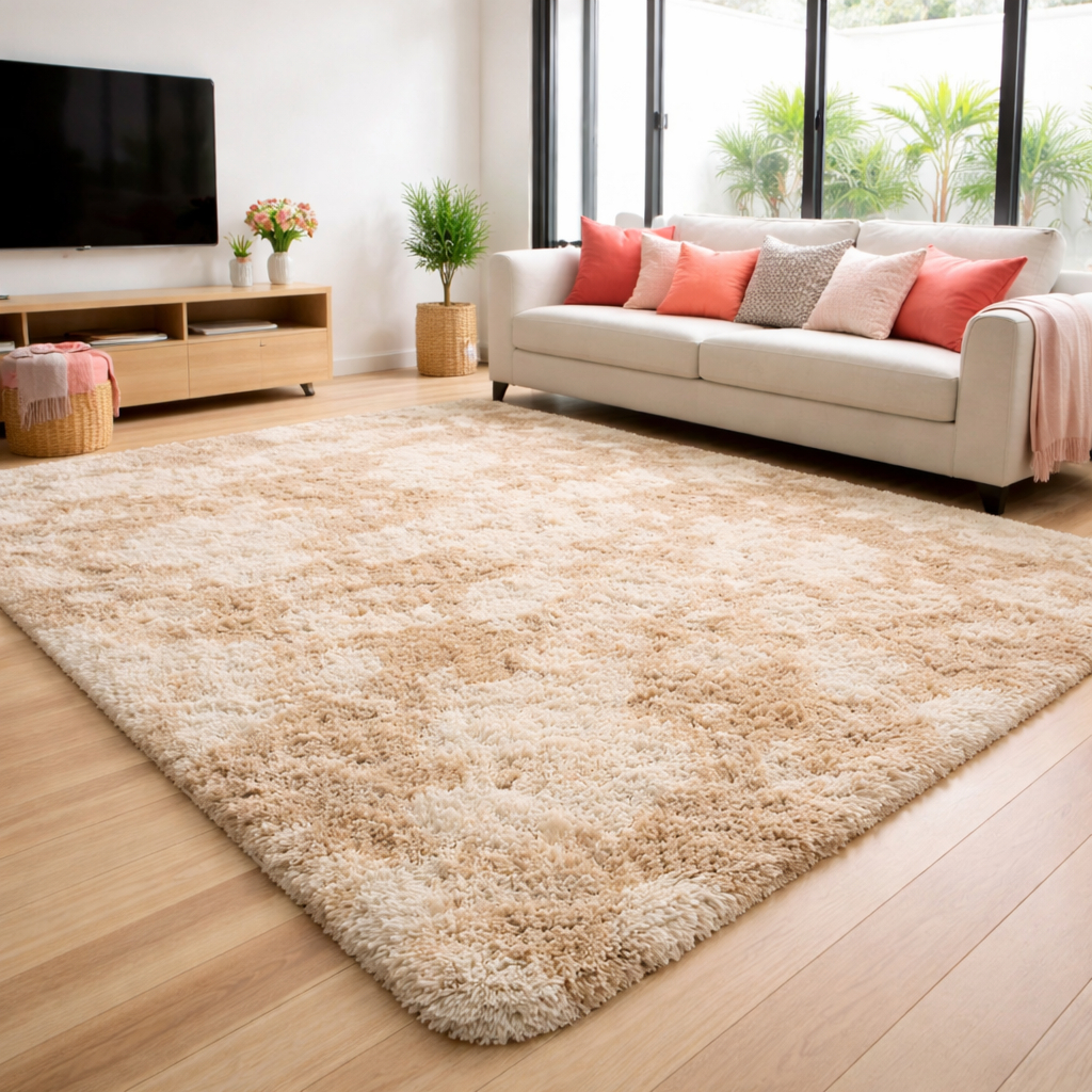 Tapete Peludo 3,00 x 2,00 Grande Felpudo Para Sala e Quarto