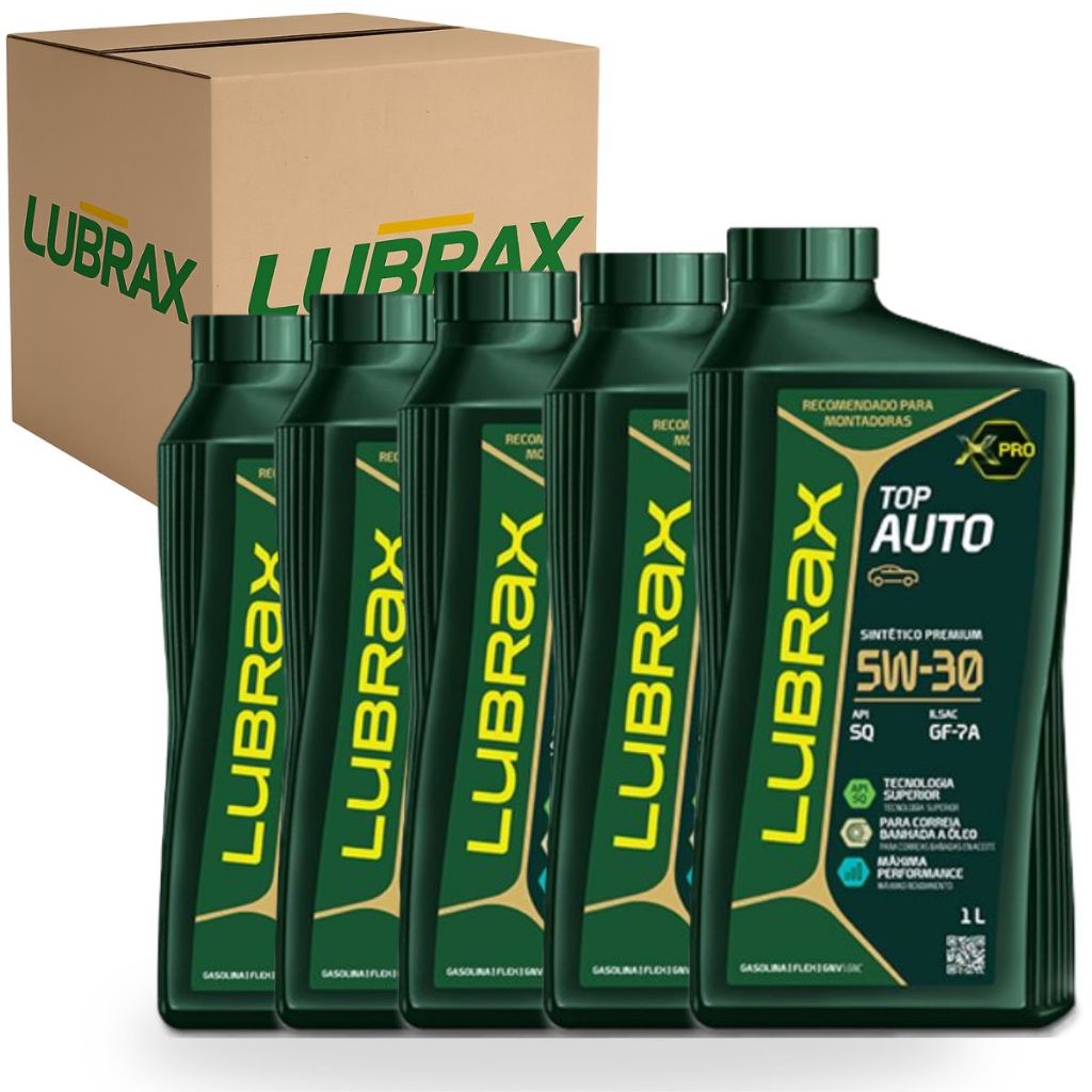 Kit 4 Oléo 5w30 Lubrificante Motor Sintetico Valora API SP ILSAC GF-6A FORD GM Petrobras Lubrax em Oferta na Shopee