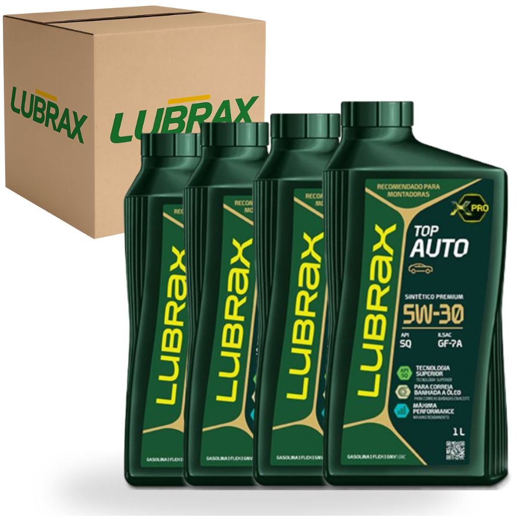 Kit 5 Oléo 5w30 Lubrificante Motor Sintetico Valora API SP ILSAC GF-6A FORD GM Petrobras Lubrax em Oferta na Shopee