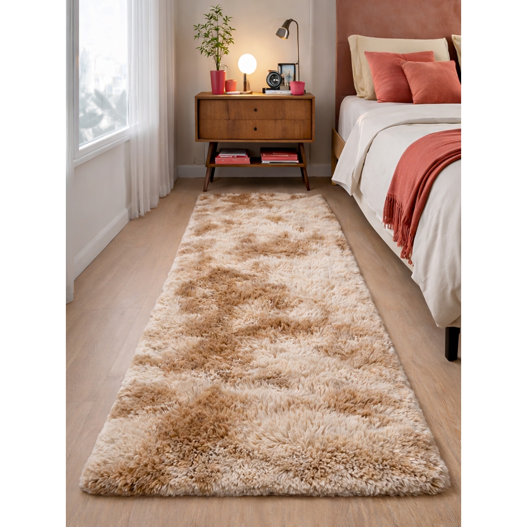 Tapete Passadeira 2,00 x 0,60 Corredor Quarto Sala Beira de Cama Felpudo Peludo