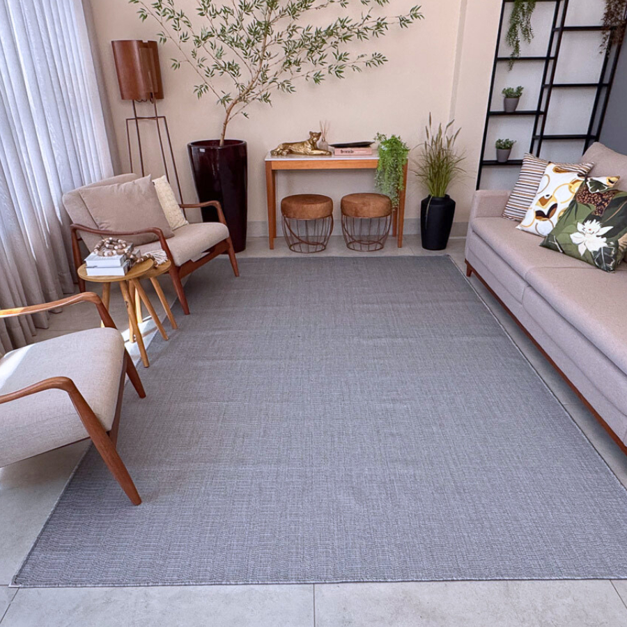 Tapete Sala Grande Sisal Caribe 300x250 Luxo Moderno Premium Antiderrapante Cores Variadas em Oferta na Shopee