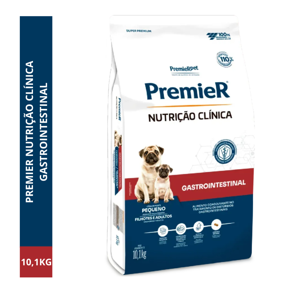 Ração Premier Gastrointestinal Raça Pequena 10,1kg
