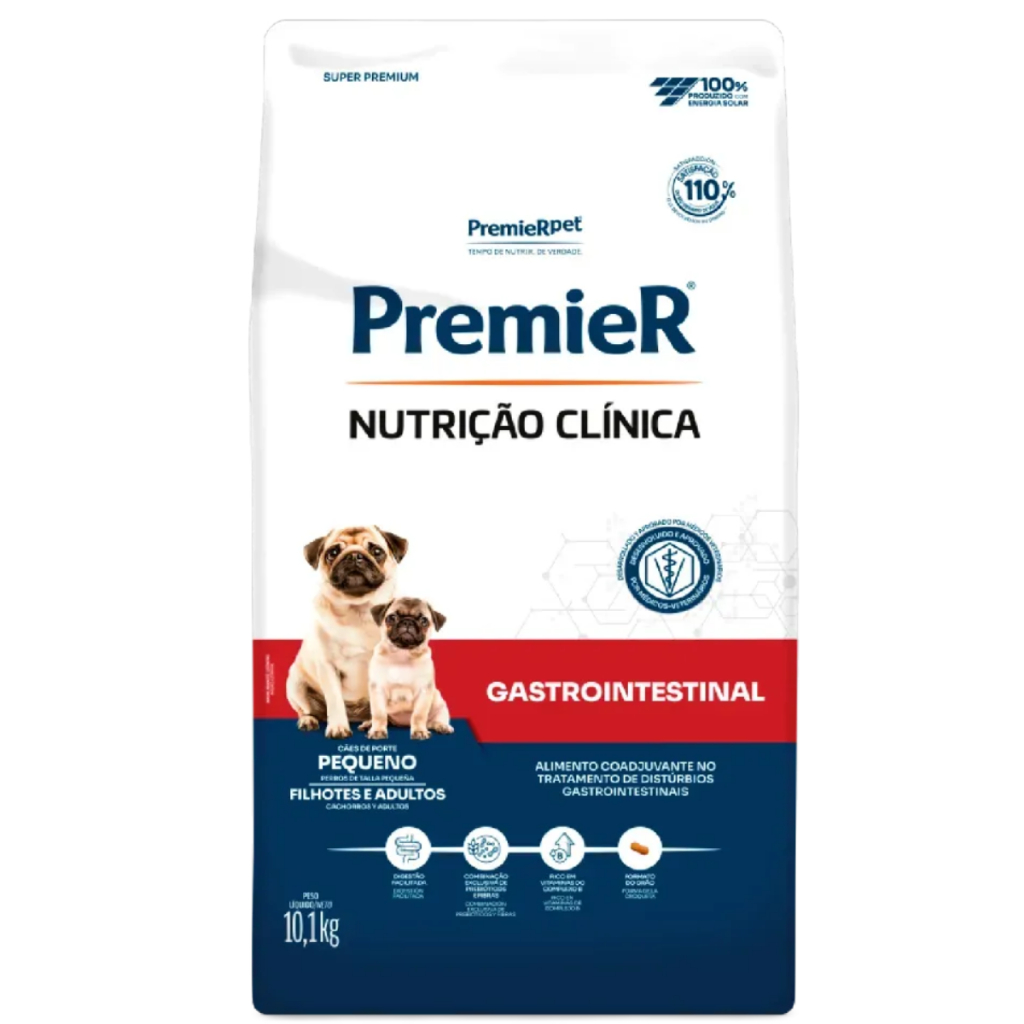 Ração Premier Gastrointestinal Cães Raças Pequenas 10,1kg