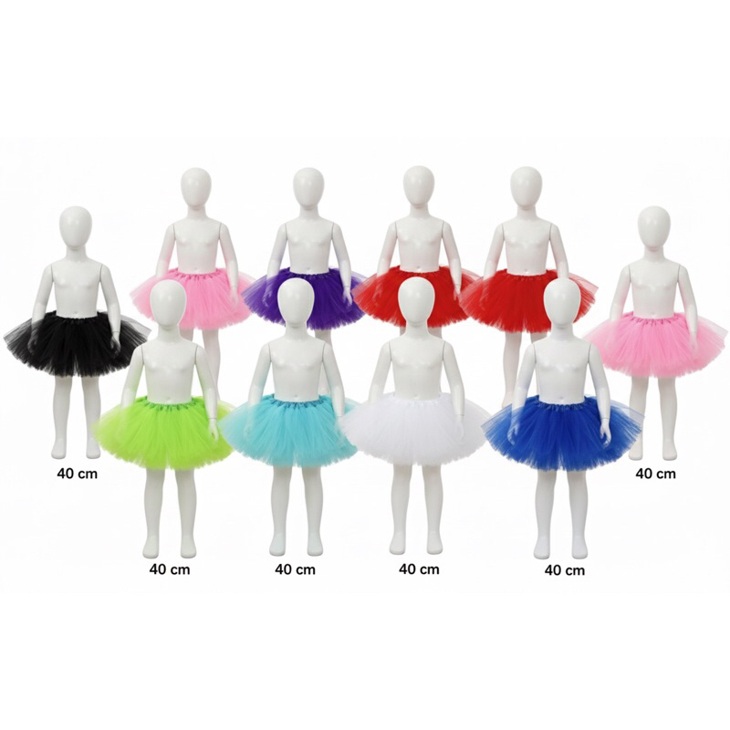 Saia De Tule Infantil Diversas Cores ( Com Ou Sem LED