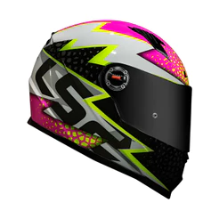 Capacete Ls2 Ff358 Classic Speedy Branco E Rosa
