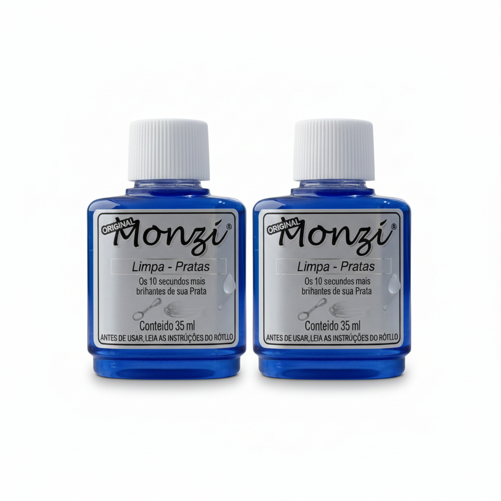 Kit 2 Unidades Limpa Prata Monzi 35ml Brilho Pratas A Pronta Entrega MELHOR PREÇO em Oferta na Shopee