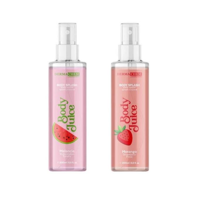 Dermachem Corporal Body Splash Morango e Melancia 200ml cada