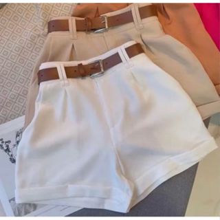 Short Feminino Alfaiataria Social com Cinto Cintura Alta PROMOÇÃO em Oferta na Shopee